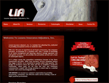 Tablet Screenshot of lozanoadjusters.com